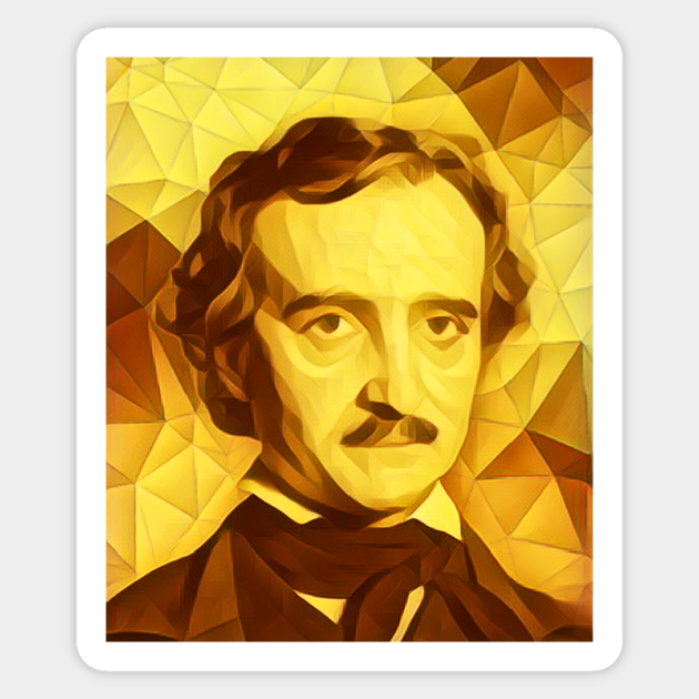Edgar Allan Poe Golden Portrait Edgar Allan Poe Artwork 11 Edgar